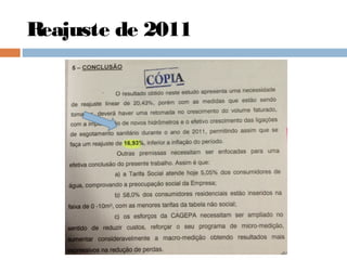 Reajuste de 2011
 