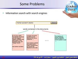 Some Problems
24
• Information search with search engines
 