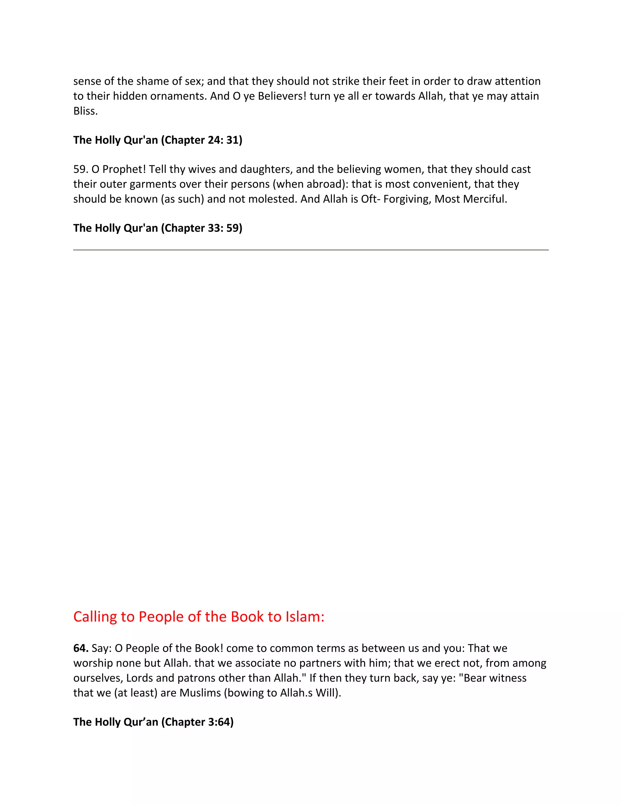 Question & answers on islam