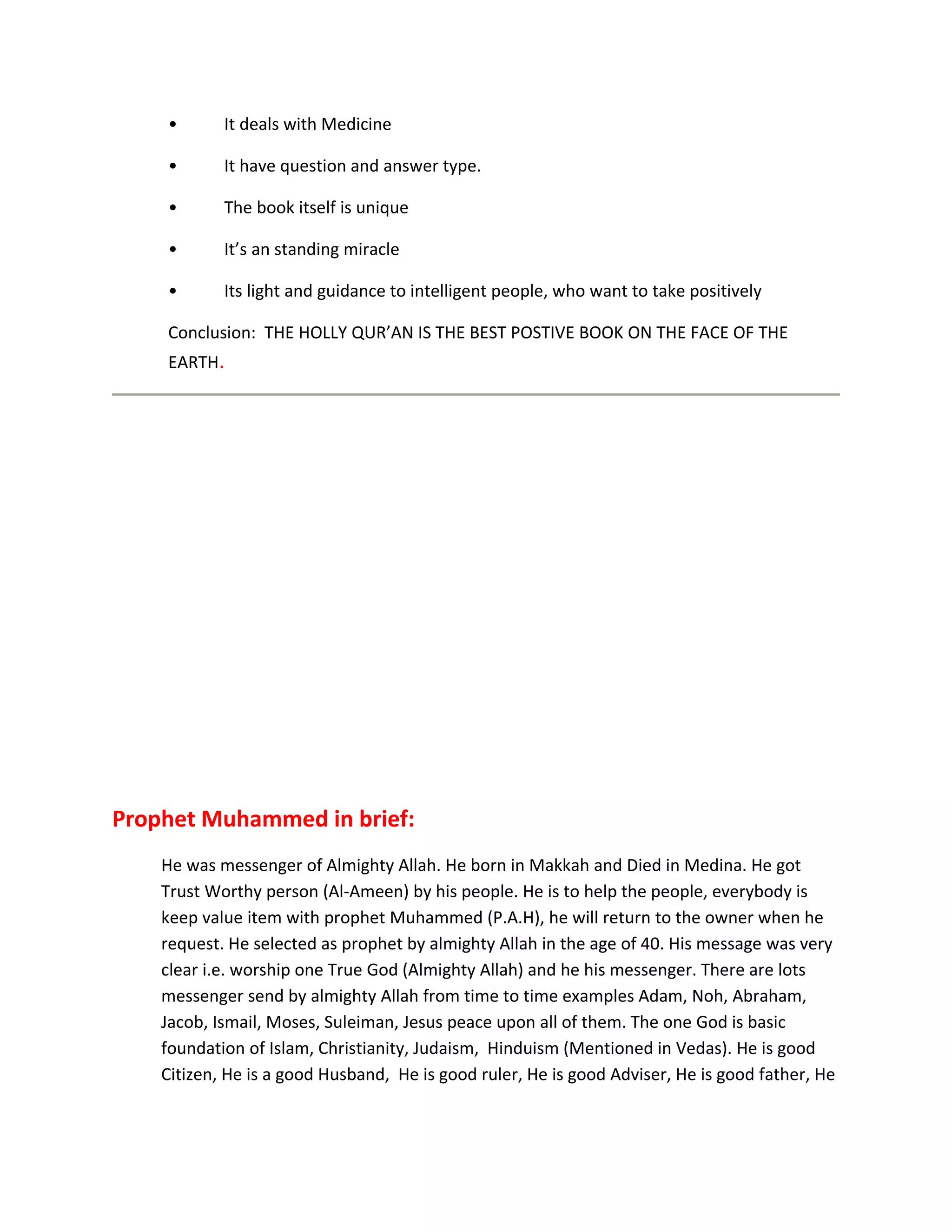 Question & answers on islam