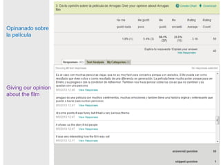 Opinanado sobre
la película
Giving our opinion
about the film