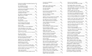 Executo meu trabalho com atenção minuciosa..45-a
Sou muito controlado.......................................... b
Sou trabalhador esforçado............................... 46-a
Arrisco-me com facilidade.................................. b
Consigo que as pessoas trabalhem intensamente.....47-a
Sinto-me bem no trabalho.................................. b
As pessoas sempre me seguem.........................48-a
Geralmente falo rápido........................................ b
Sou rígido no cumprimento das ordens.............49-a
Sempre tento ser o melhor.................................. b
Ajo com rapidez............................................... 50-a
Sou cordial e atencioso....................................... b
Sou obediente.................................................. 51-a
Tudo que inicio, eu acabo................................... b
Gosto de pensar muito para agir....................... 52-a
Gosto de trabalhar com detalhes...................... ... b
Decido, rápido.................................................. 53-a
Gosto de executar as coisas rapidamente............. b
Tenho dificuldades em fazer amigos................ 54-a
Não gosto de trabalhos que exijam movimentação..... b
Dizem que sou criativo................................... 55 -a
Agrada-me a execução de trabalhos que outros não conseguiram fazer... b
Sou muito esforçado......................................... 56-a
Tenho muita paciência......................................... b
Gosto de conversar com meu superior..............57-a
Dou muita importância às normas...................... b
Agrada-me ter as coisas limpas e em ordem......58-a
Dizem que tenho muita paciência........................ b
Quando posso sou criativo.................................59-a
Gosto de trabalhar em equipe............................... b
Sou atencioso com as pessoas de minha equipe........60-a
Desejo que as pessoas me levem em consideração...... b
Agrada-me trabalhos que outros não conseguiram fazer....61-a
Gosto de acabar o que comecei............................. b
Tenho muita paciência.......................................62-a
Tenho dificuldade de expressão, quando com raiva...... b
As pessoas me obedecem...................................63-a
Sou minucioso....................................................... b
Sempre sigo as ordens que me dão.....................64-a
Não escondo minha irritação................................ b
Sou muito obediente...........................................65-a
Sou muito franco................................................... b
Gosto de fazer um trabalho bem feito.................66-a
Gosto de movimentar-me........................................ b
Sinto-me realizado no trabalho...........................67-a
Penso que sei liderar.............................................. b
Agrada-me variar na execução de meus trabalhos......68-a
Sinto prazer em falar de meus sucessos.......... ....... b
Sou rápido para executar um trabalho............. ..69-a
Meus colegas dizem que sou incansável......... ...... b
Tenho facilidade de entrosamento.......... ...........70-a
Sou muito afetivo............................................... .. b
Prefiro mandar fazer...................................... ... 71-a
Gosto de terminar o trabalho que comecei.... ...... . b
Gosto de despertar a atenção........................... ..72-a
Agrada-me quando me pedem sugestões......... .... b
Sempre sigo as normas....................................... 73-a
Tenho que concluir o que iniciei.......................... .. b
Sempre sei onde está o que guardei.................... 74-a
Não gosto de pessoas rotineiras.............................. b
Gosto que me expliquem o que fazer...................75-a
Discuto muito pouco com meu superior.................. b
Gosto de liderar....................................................76-a
Gosto de organizar meu trabalho.............................. b
Não sou de ficar calado quando me ferem............77-a
Sinto-me bem fazendo parte da equipe..................... b
Sempre acompanho o trabalho dos outros............78-a
Tenho condições de decidir com rapidez................. b
Gosto quando são amistosos e íntimos comigo.....79-a
Agrada-me ser notado no grupo................................ b
Sempre verifico o que os outros fazem.................80-a
Gosto de executar bem um trabalho difícil............... b
Movimento-me com facilidade.............................81-a
Sempre verifico meus arquivos................................ b
Arrisco-me com facilidade....................................82-a
Gosto que cada coisa fique em seu lugar............. .... b
Nas situações difíceis, penso melhor................... 83-a
Prefiro trabalhos que exijam pouca movimentação......... b
Tenho dificuldades em terminar o que começo.....84-a
Em grupo, sinto-me retraído................................... b
Defendo sempre meu bom nome..........................85-a
Fico satisfeito quando faço algo diferente............... b
Sou minucioso no cumprimento das normas........ 86-a
Conto meus problemas íntimos aos amigos.............. b
Gosto de instruções detalhadas sobre o meu trabalho...87-a
Não gosto de instruções detalhadas sobre o meu trabalho......... b
Quando os outros estão errados, sempre lhes digo.......88-a
Aborreço-me quando não gostam de mim ............... b
Consigo bons resultados com e através dos outros......89-a
Penso que tenho bom controle emocional............... b
Gosto de verificar tudo com muito controle......... 90-a
Não gosto de planejar muito .................................... b
Gosto de estar com a equipe ...............................91-a
Assumo a responsabilidade por outros..................... b
Sou muito atencioso com minha equipe.............. 92-a
Agrada-me ser bem sucedido .................................. b
Gosto de variedades no meu trabalho......... ..........93-a
Gosto de atender aos meus amigos............................ b
Aborreço-me com facilidade .................................94-a
Sinto-me inseguro quando tomo certas decisões......... b
Sempre faço o que me mandam............................... 95-a
Sempre atendo aos meus amigos................................. b
Sinto vontade de acabar o que começo................... 96-a
Não gosto de ficar à toa no meu trabalho.................... b
Acato as sugestões das pessoas que gosto................97-a
Desagrada-me o trabalho rotineiro............................... b
Agrada-me ter amigos mais chegados.......................98-a
Sinto-me bem dando sugestões aos outros..................... b
Sempre executo com muita dedicação......................99-a
Agrada-me os trabalhos que exijam detalhes............... b
Normalmente trabalho com intensidade..................100-a
Gosto de pensar e planejar antes de agir....................... b
 