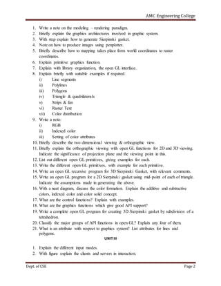 Question bank | PDF