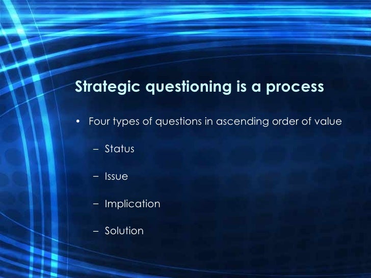 Question Based Selling