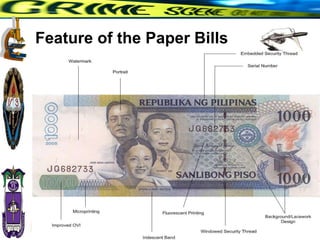 Feature of the Paper Bills
120
RHEM RICK N. CORPUZ, Ph. D Crim
 