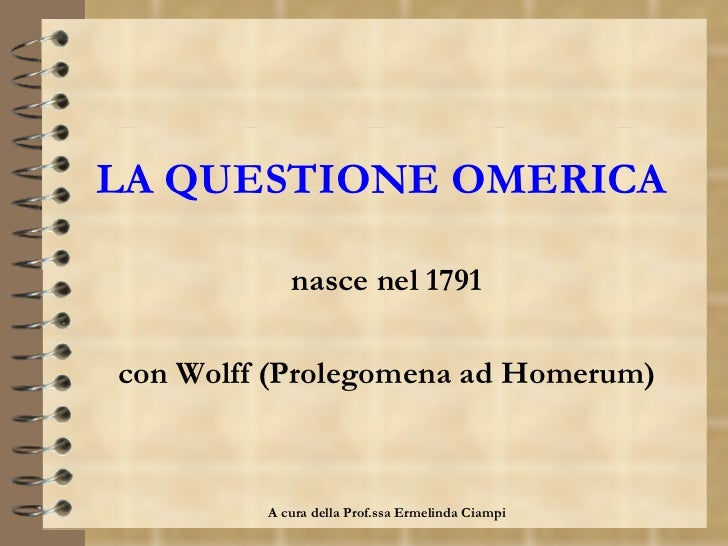 Aristarco Di Samotracia Questione Omerica