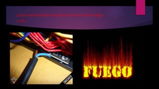 3.keep cords and hoses away from heat, oil and sharp edges
a. true
 