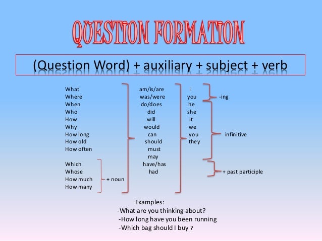 how perfect grammar to Question formation how perfect grammar to Question formation