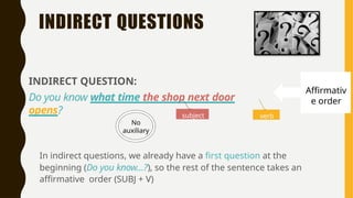 Comprehensive Guide to English Question Formation and Usage | PPTX