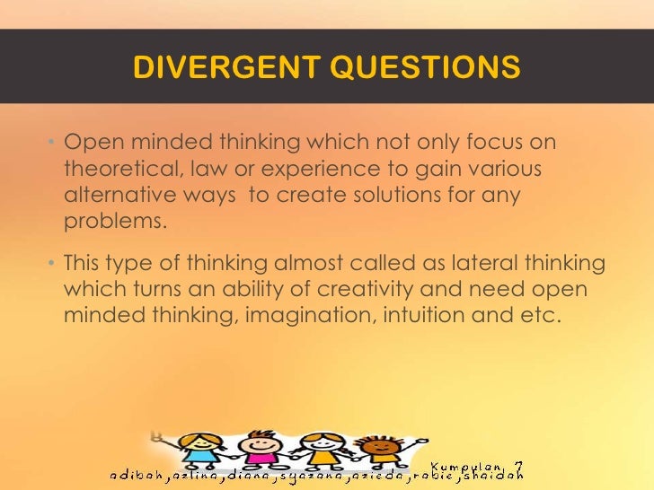 Questioning for critical and creative thinking