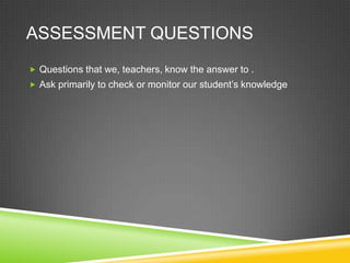 Expand our thinkingTypes of research questions:Thin questions	              vs.Thick QuestionsSmaller clarification questions Clarify confusion, understand words, or access objective contentQuestions can be answered with a number or with a simple yes or noLarge global questionsThe answers to these questions are often long and involvedRequire discussion and researchOften begin with:Why?How come?I wonder