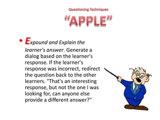 Questioning Skills in Microteaching | PPTX