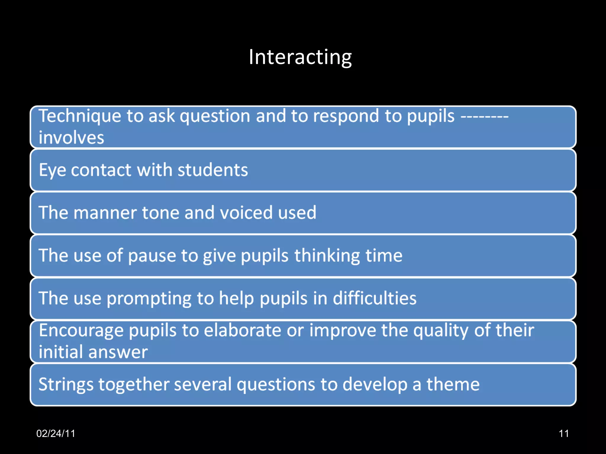 Interacting 02/24/11