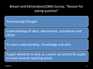 Bruce Questioning Model Example Questioning technique | PPT