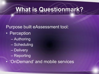 Questionmark vs Blackboard for online tests