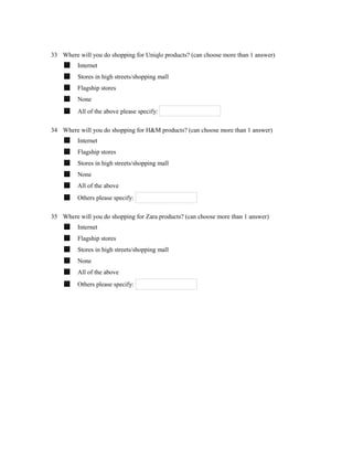 Questionnaire | PDF