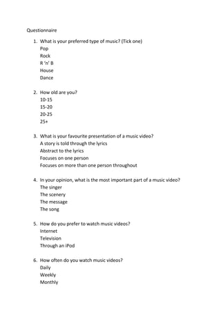 Questionnaire <br />,[object Object]