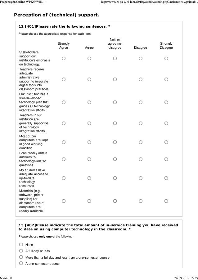 survey_questionnaire tech support survey questions