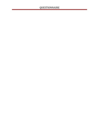 QUESTIONNAIRE
 