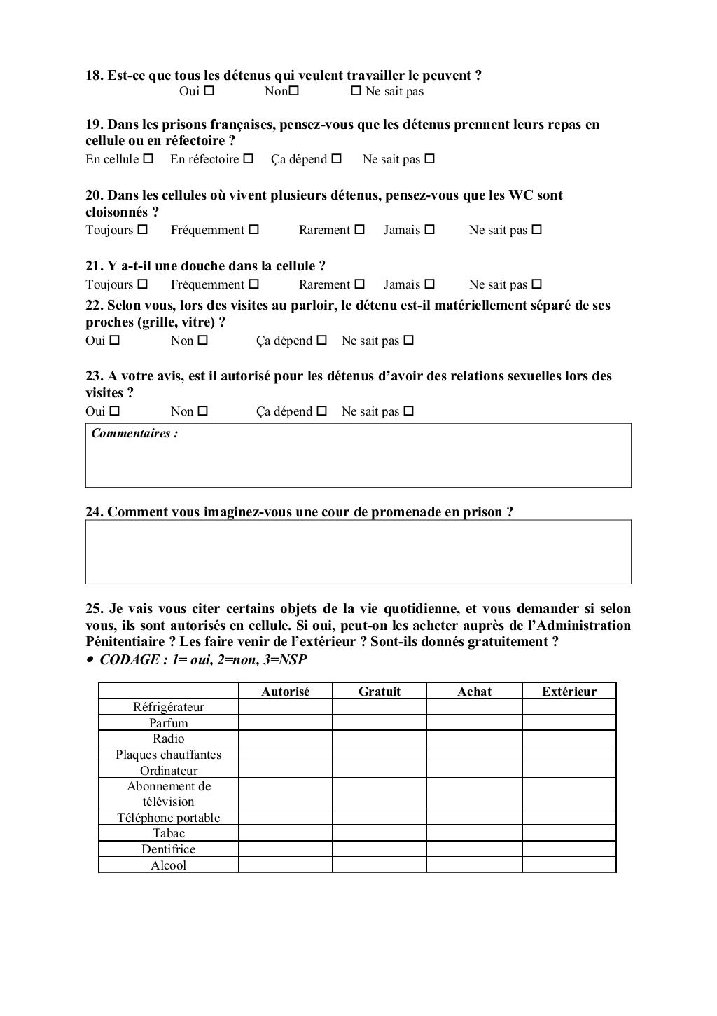 Questionnaire