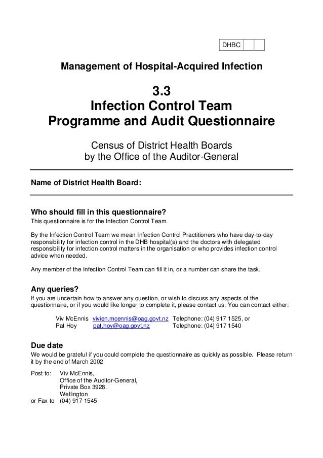 questionnaire on healthcare
