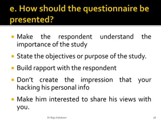 Questionnaire | PPT