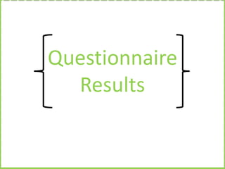 Questionnaire
Results

 