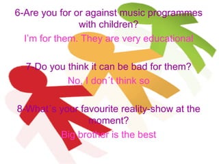 Questionnaire For A Survey Of Tv G8 4 B | PPT