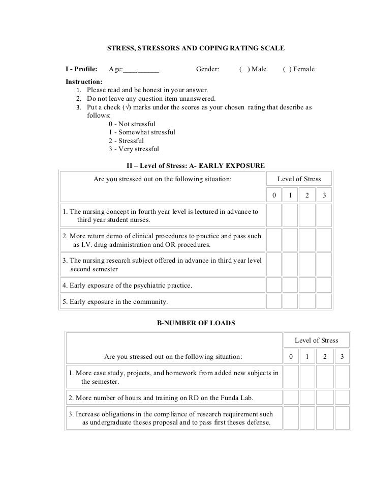Coping skills scale of college student