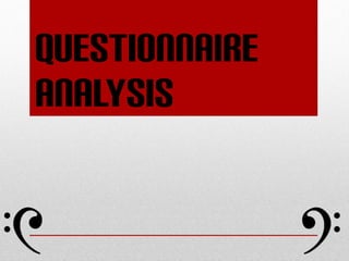QuesTionnaire  Analysis 