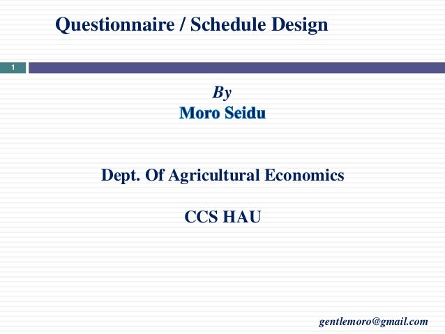 design schedules