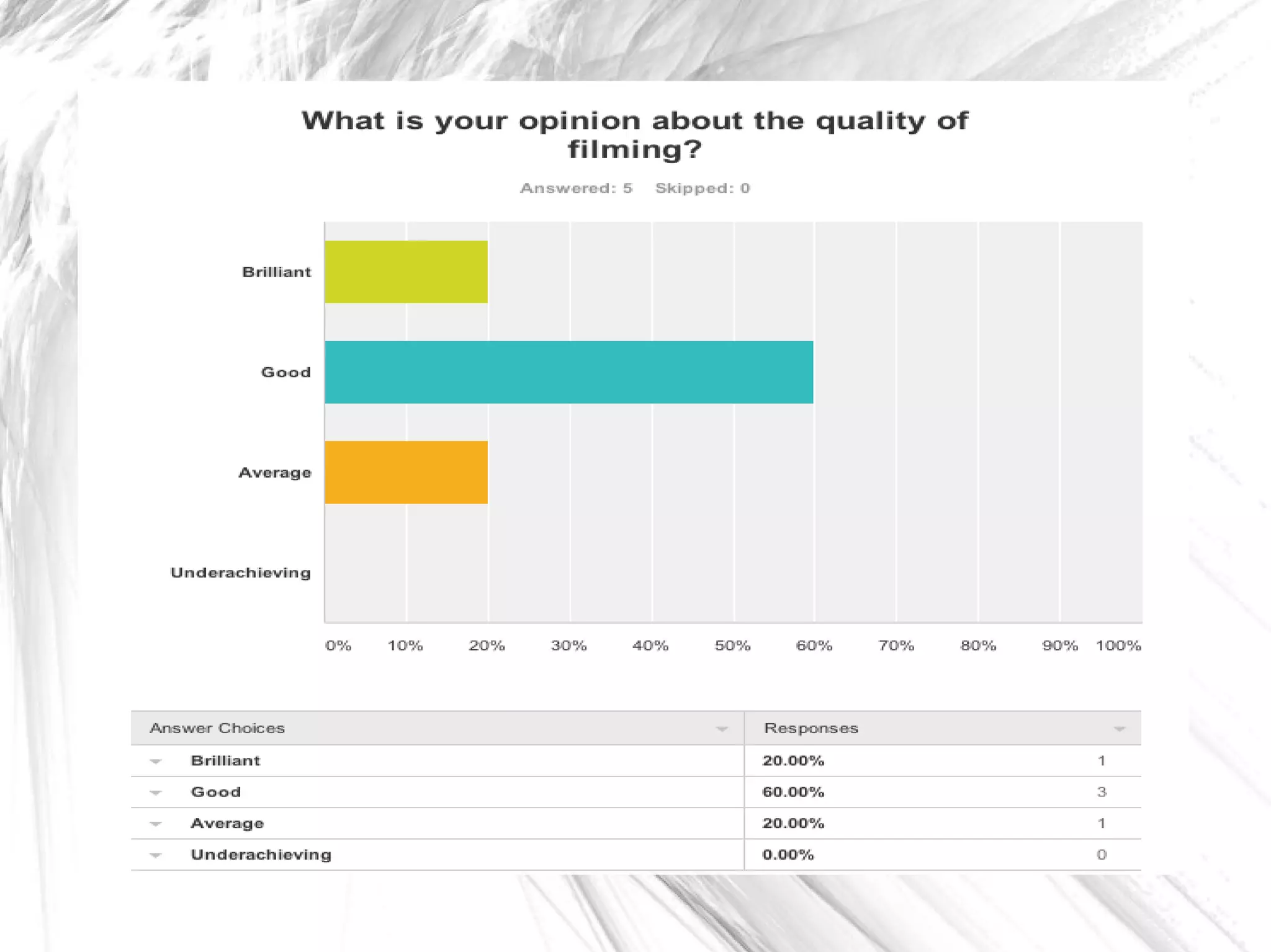 Questionnaire answers SoulMate