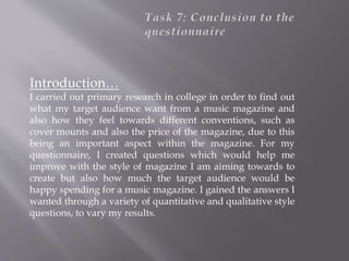 Questionnaire conclusion | PPT