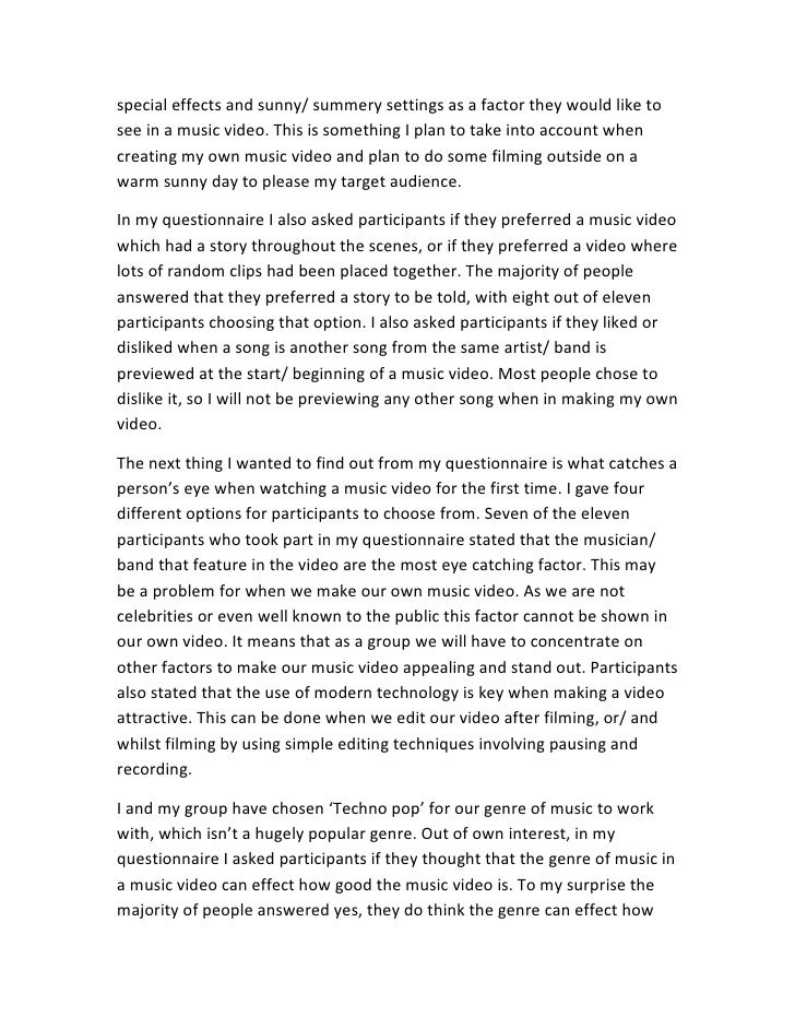 Survey analysis report example image