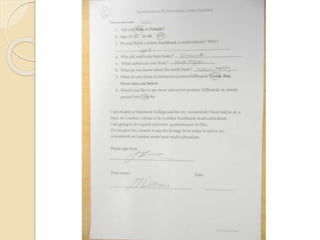 Questionnaire & consent