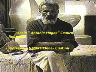 Ecole “ Antonie Mogos” Ceauru
Roumanie
Professeur Năgăra Elena- Cristina

 