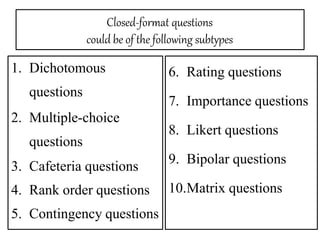 Questionnaire in Market Research.pptx
