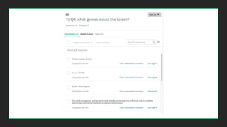 Questionnaire responces unit 19