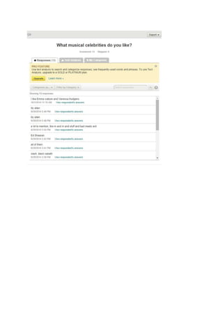 Questionnaire result