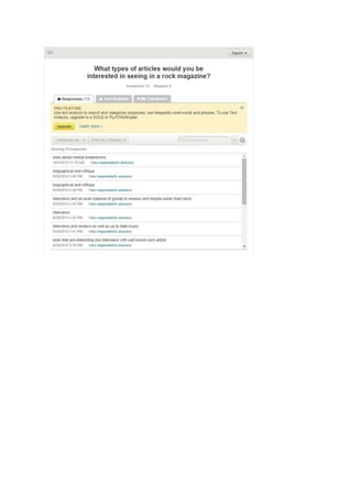 Questionnaire result