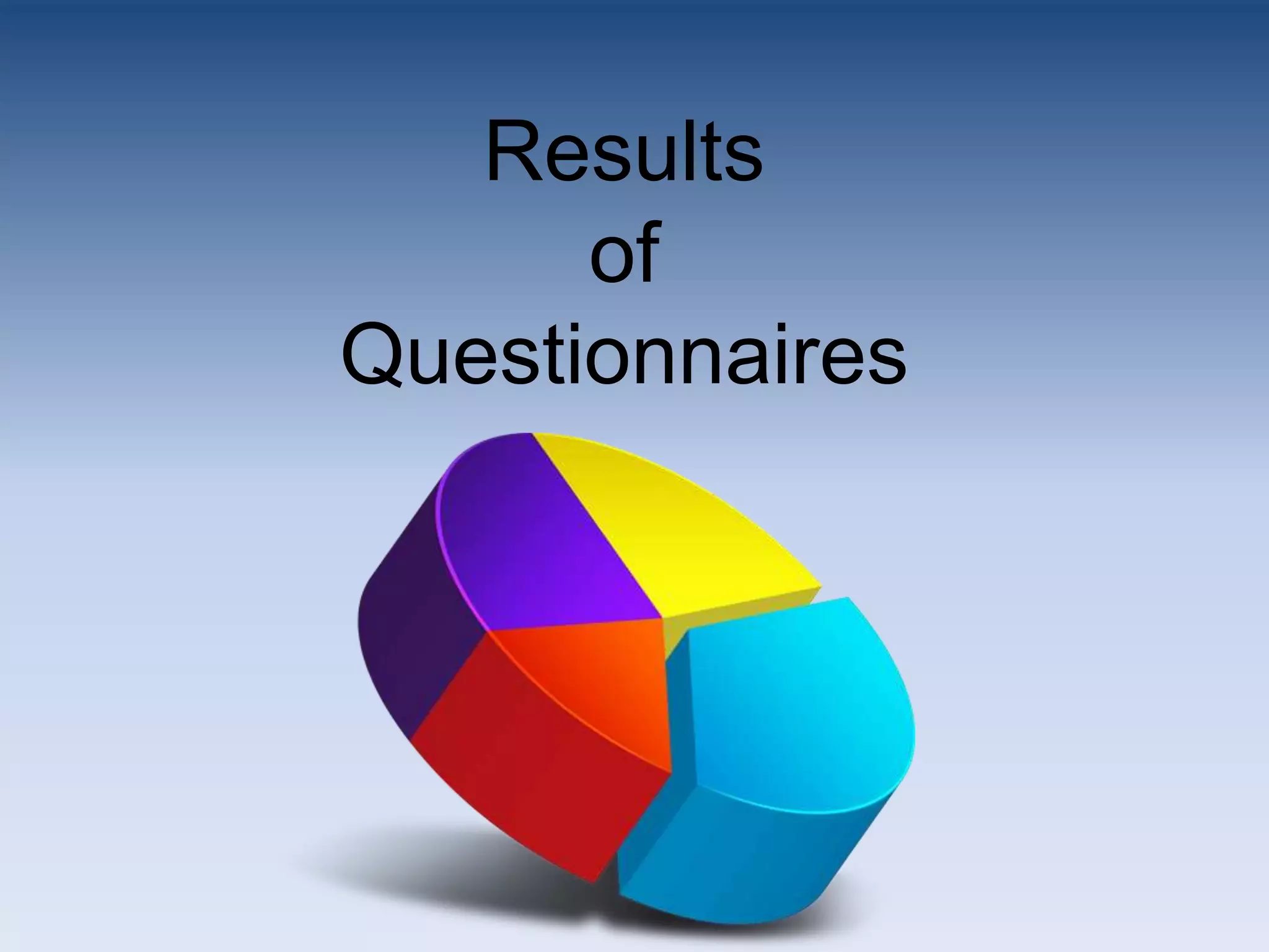 Questionnaire results | PPTX