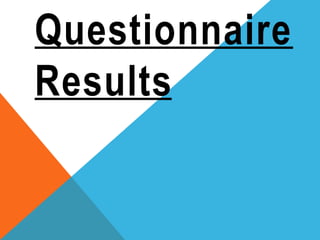 Questionnaire
Results

 