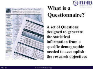 Questionnair Methods Comprehensive Guide to Effective Questionnaire Design in Research ...