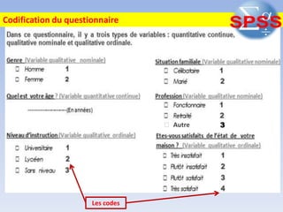 Les codes
 Autre 3
Codification du questionnaire
 