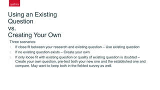 Questioning Existence in Start Survey 
