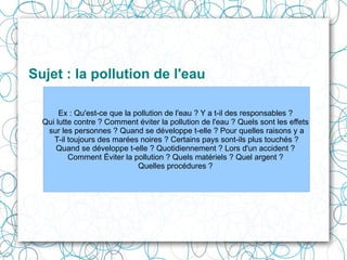 1 – Faire une lecture attentive  du sujet Choisir un sujet de recherche en lien  soit avec un thème donné par les enseignants  