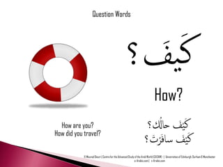 Question Tools In Arabic Arabic Grammar: Question Nouns | PDF