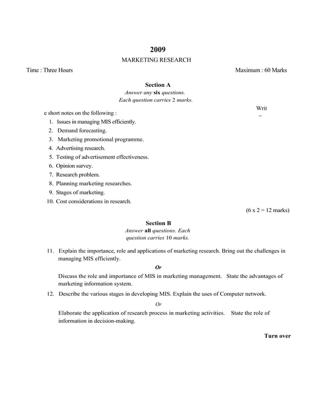Question+paper+2009 | PDF