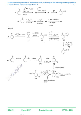 Question paper and its solution of supplementary on line test on ...
