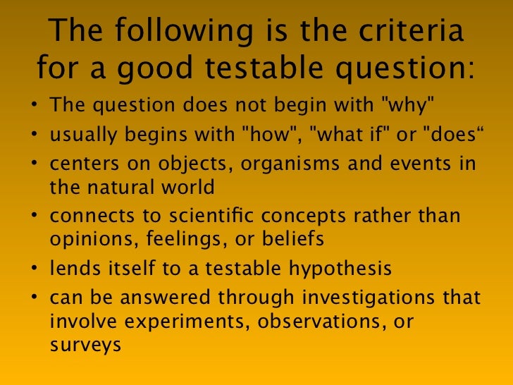 question testable question format